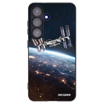 Picasee silikónový čierny obal pre Samsung Galaxy S25 5G - Station