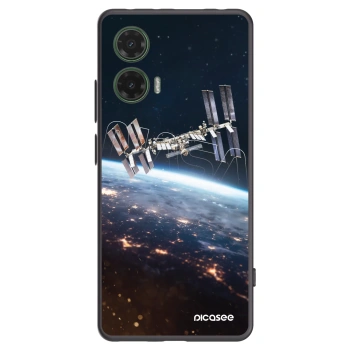 Picasee silikónový čierny obal pre Motorola Moto G35 5G - Station