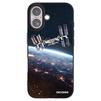 Picasee silikónový čierny obal pre Apple iPhone 17 - Station