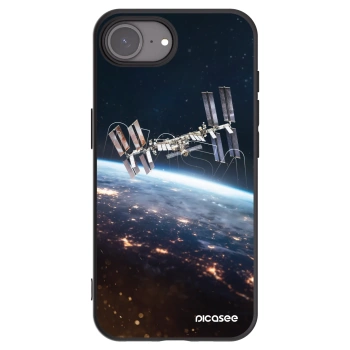 Picasee silikónový čierny obal pre Apple iPhone 17e - Station