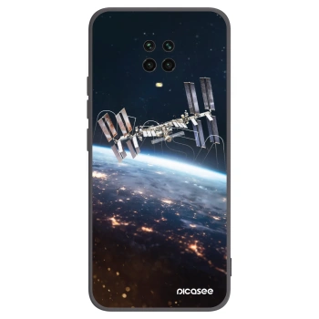 Picasee silikónový čierny obal pre Xiaomi Redmi Note 9S - Station