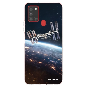 Picasee silikónový prehľadný obal pre Samsung Galaxy A21s - Station