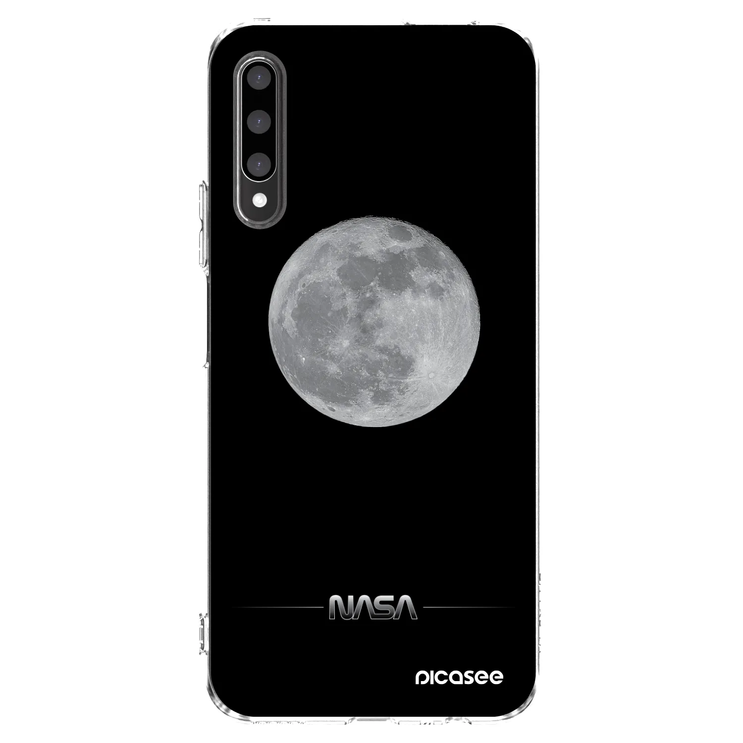 Picasee silikónový prehľadný obal pre Honor 9X Pro - Moon Minimal