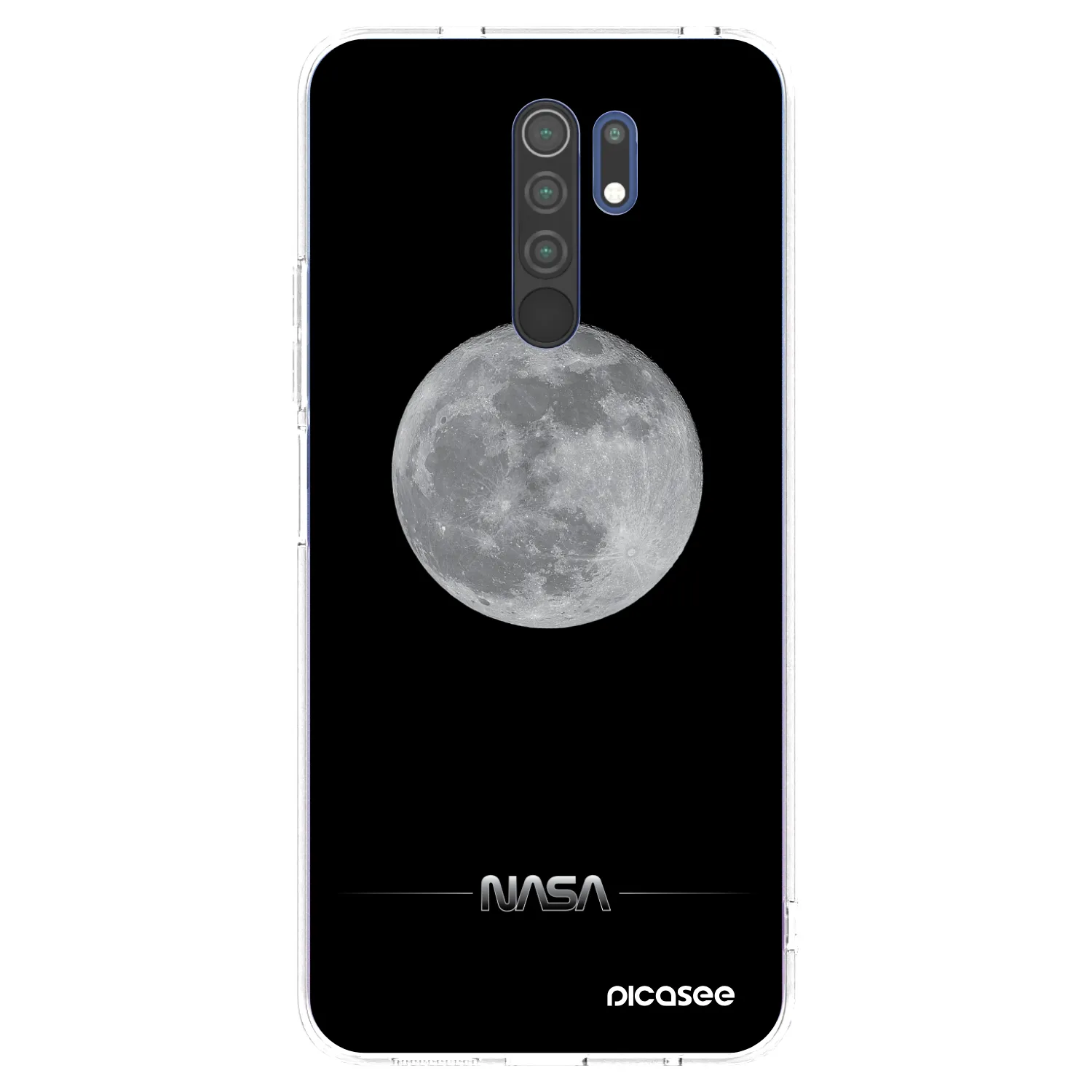 Picasee silikónový prehľadný obal pre Xiaomi Redmi 9 - Moon Minimal