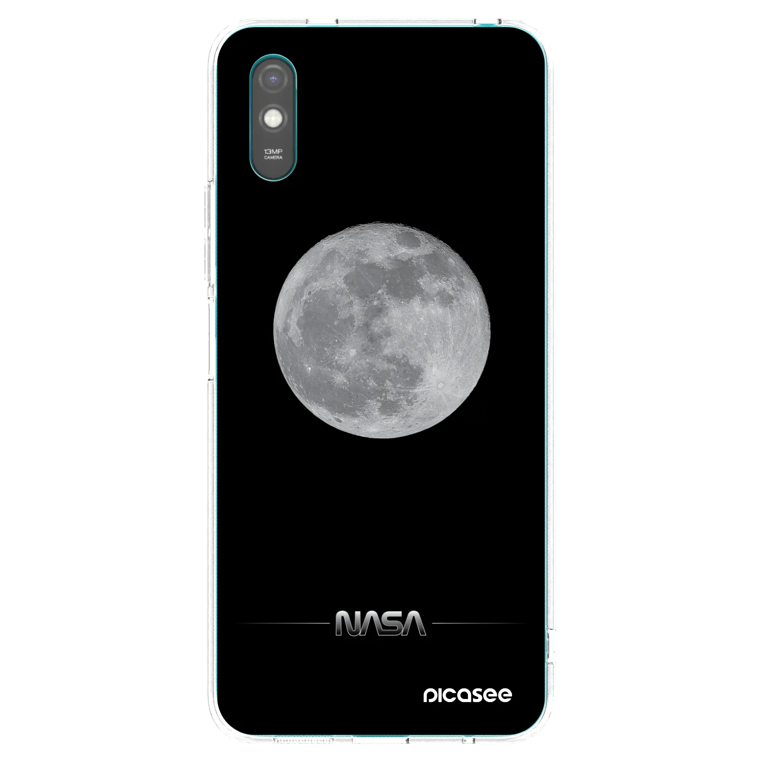 Picasee silikónový prehľadný obal pre Xiaomi Redmi 9A - Moon Minimal