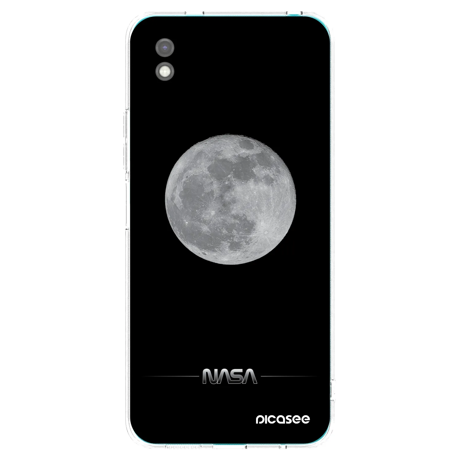 Picasee silikónový čierny obal pre Xiaomi Redmi 9A - Moon Minimal