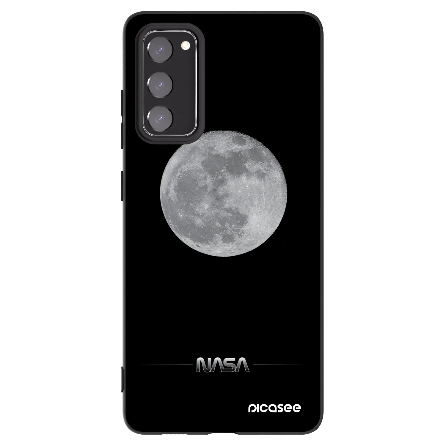 Picasee silikónový čierny obal pre Samsung Galaxy S20 FE - Moon Minimal