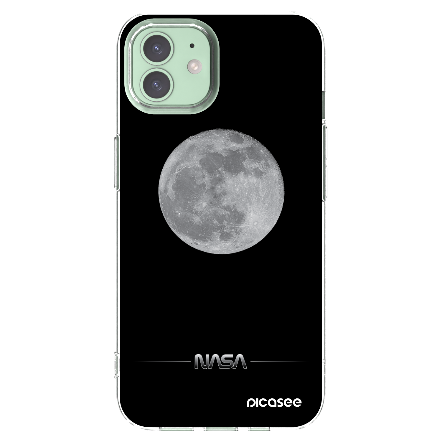 Picasee silikónový prehľadný obal pre Apple iPhone 12 Pro - Moon Minimal