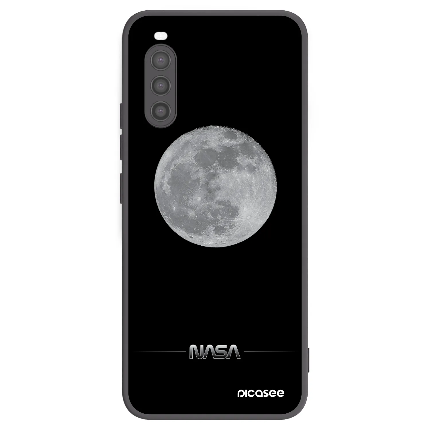 Picasee silikónový čierny obal pre Sony Xperia 10 II - Moon Minimal