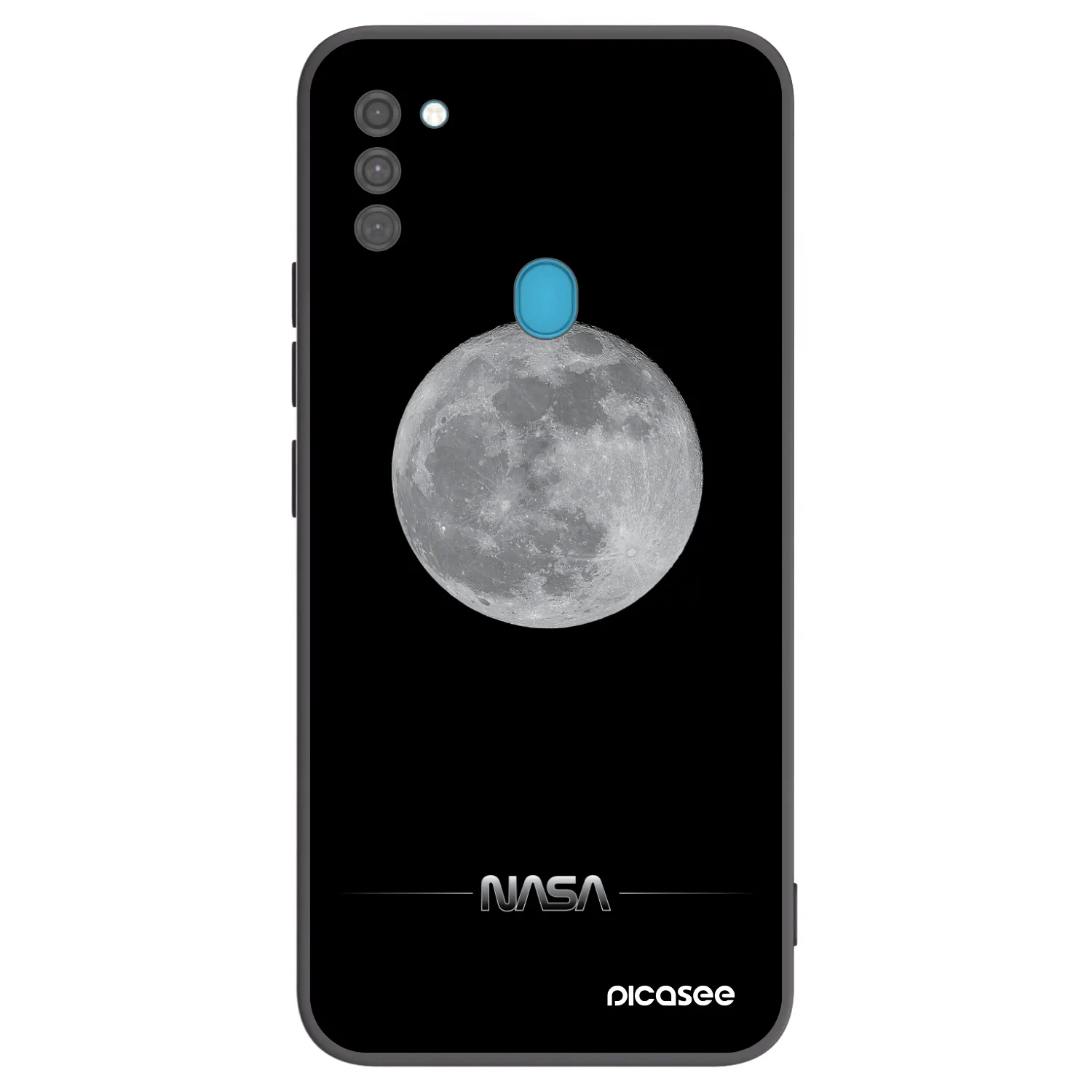 Picasee silikónový čierny obal pre Samsung Galaxy M11 - Moon Minimal