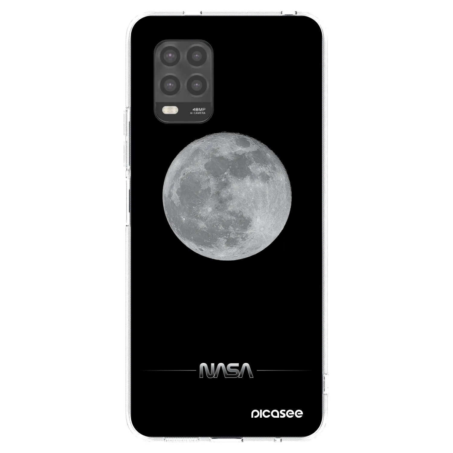 Silikónový prehľadný obal pre Xiaomi Mi 10 Lite - Moon Minimal