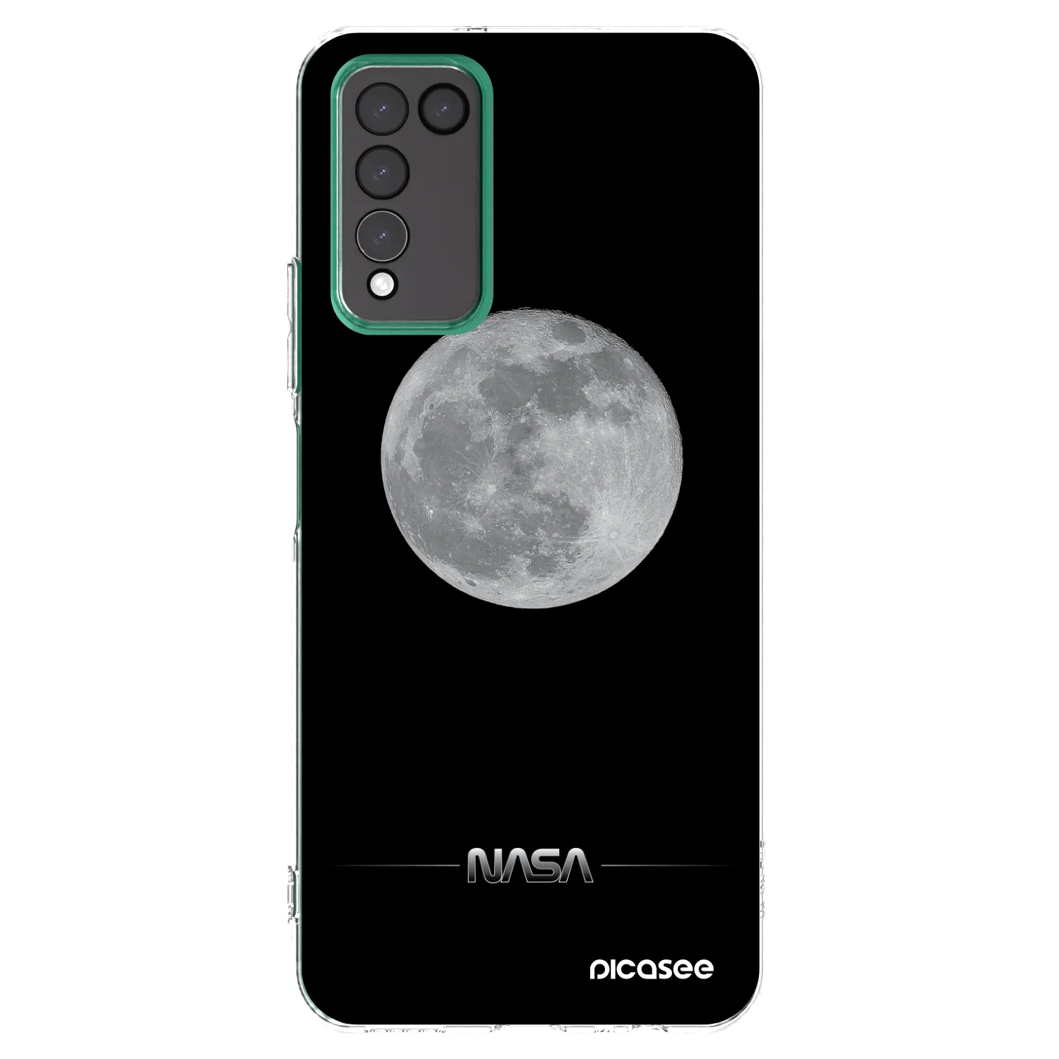 Picasee silikónový prehľadný obal pre Honor 10X Lite - Moon Minimal