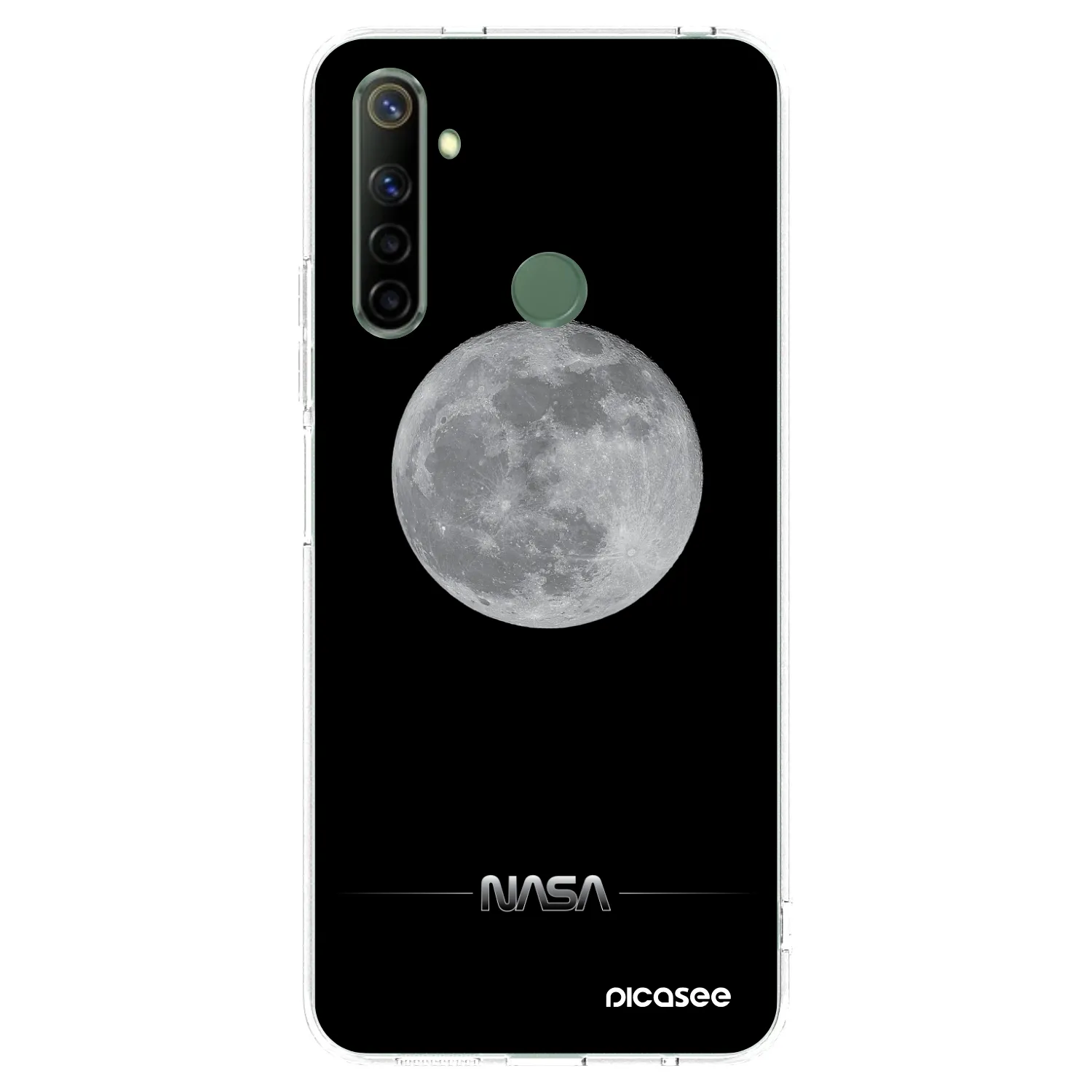 Picasee silikónový prehľadný obal pre Realme 6i - Moon Minimal