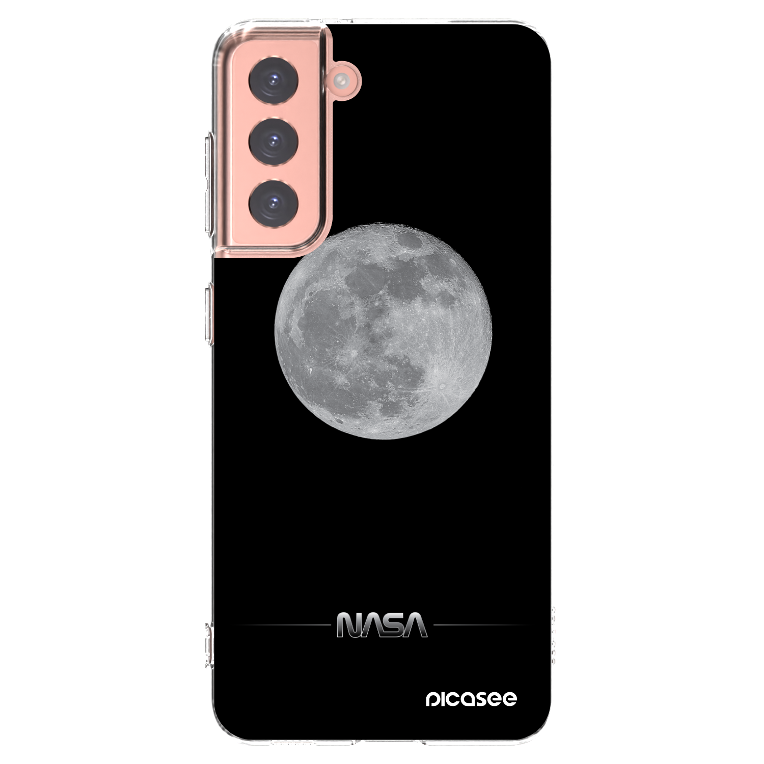 Silikónový prehľadný obal pre Samsung Galaxy S21 5G G991B - Moon Minimal