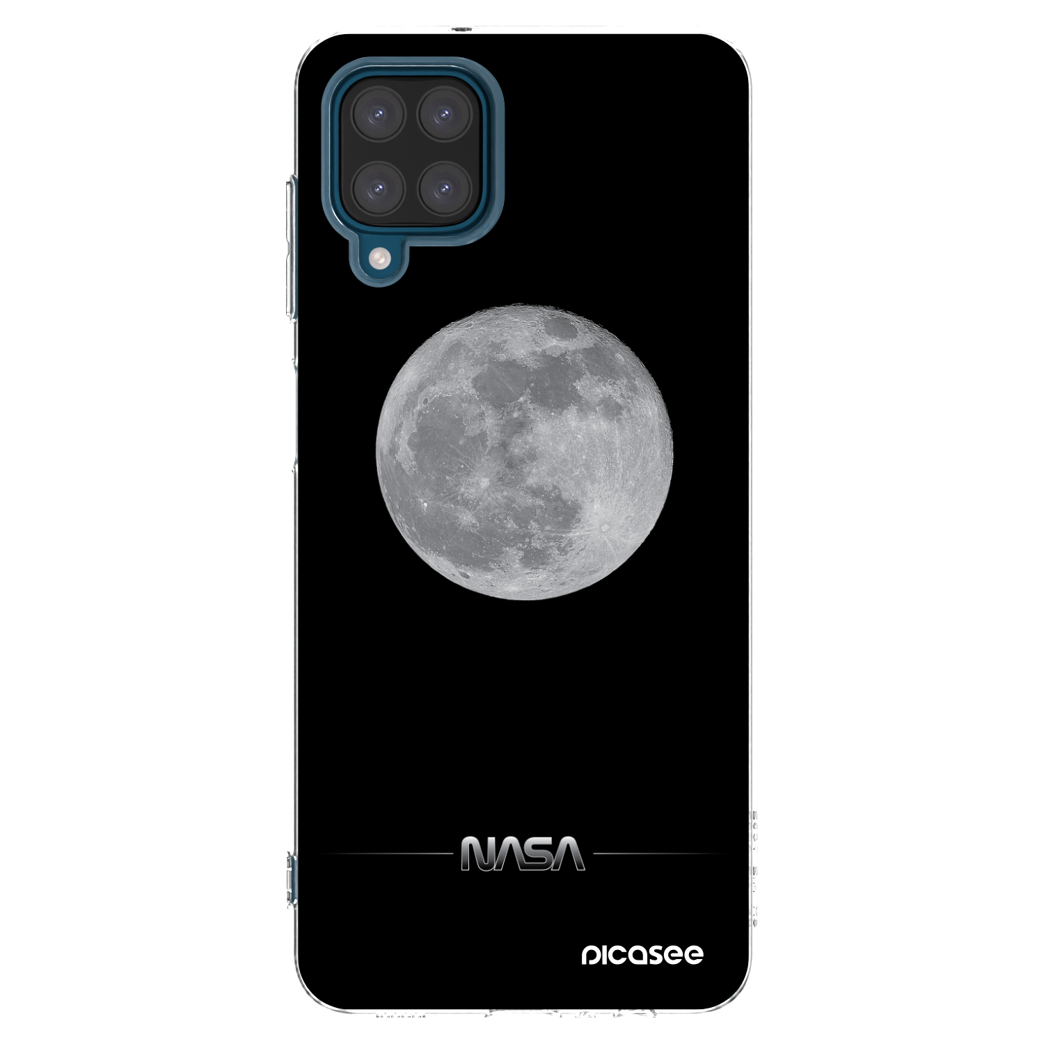 Picasee silikónový prehľadný obal pre Samsung Galaxy A12 A125F - Moon Minimal