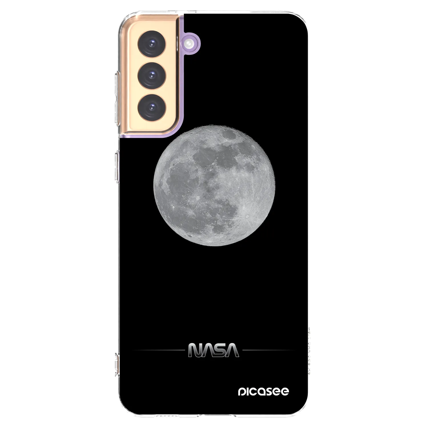 Picasee silikónový prehľadný obal pre Samsung Galaxy S21+ 5G G996F - Moon Minimal