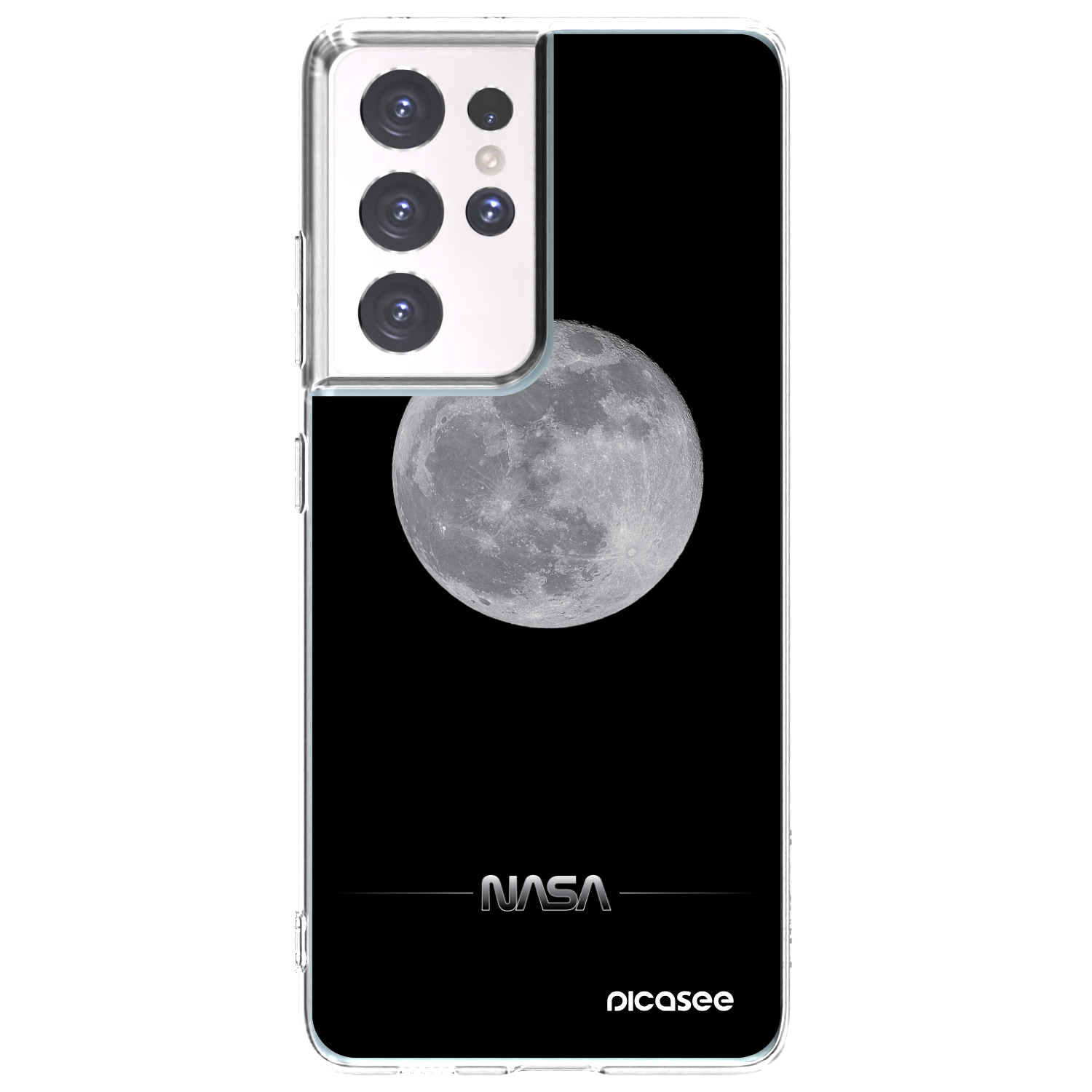 Picasee silikónový prehľadný obal pre Samsung Galaxy S21 Ultra 5G G998B - Moon Minimal