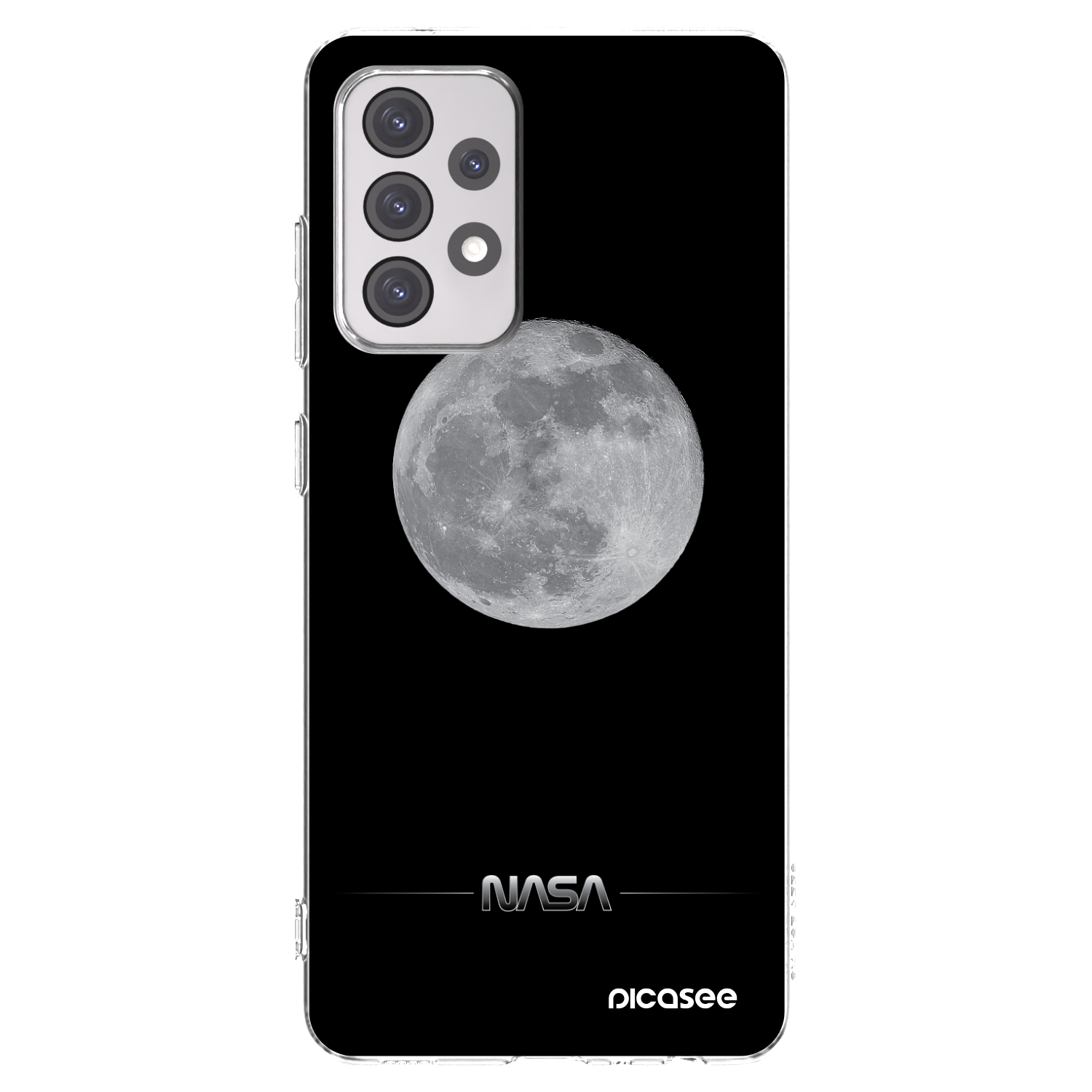 Picasee silikónový prehľadný obal pre Samsung Galaxy A52 5G A525F - Moon Minimal