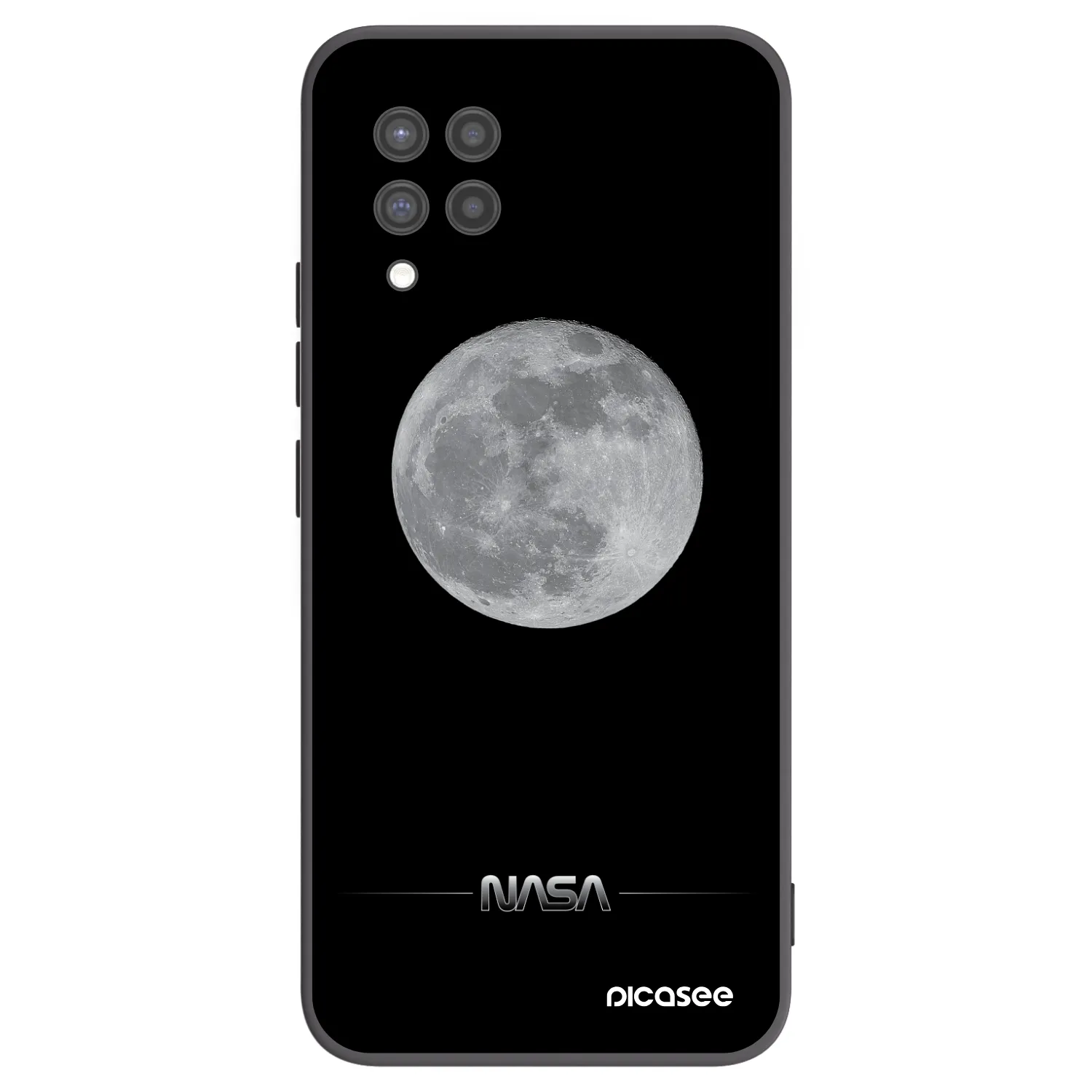 Picasee silikónový čierny obal pre Samsung Galaxy A42 A426B - Moon Minimal