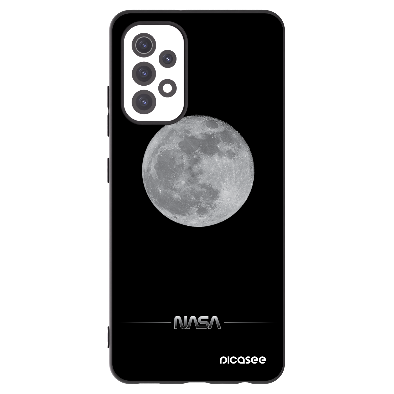 Picasee silikónový čierny obal pre Samsung Galaxy A32 5G A326B - Moon Minimal