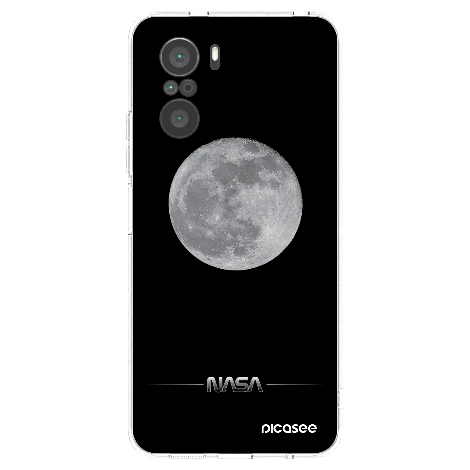 Picasee silikónový prehľadný obal pre Xiaomi Poco F3 - Moon Minimal
