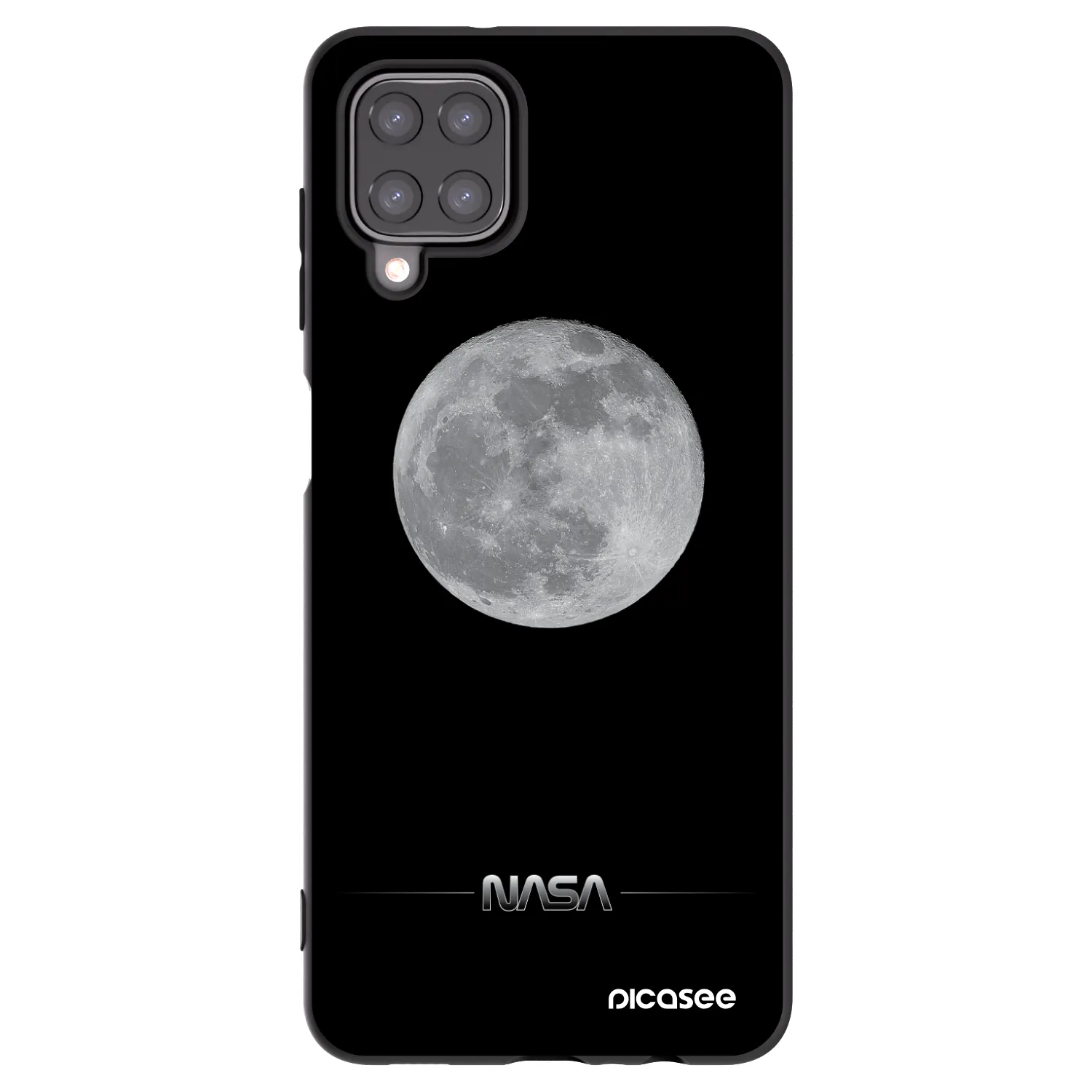 Picasee silikónový čierny obal pre Samsung Galaxy M12 M127F - Moon Minimal