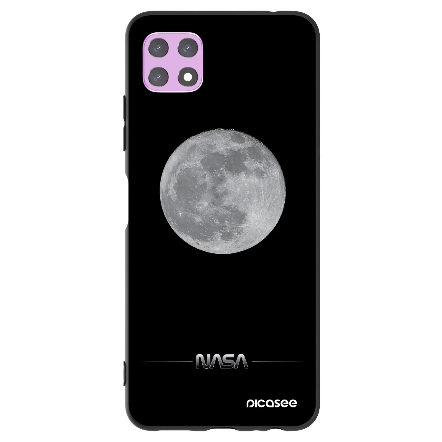 Picasee silikónový čierny obal pre Samsung Galaxy A22 A226B 5G - Moon Minimal
