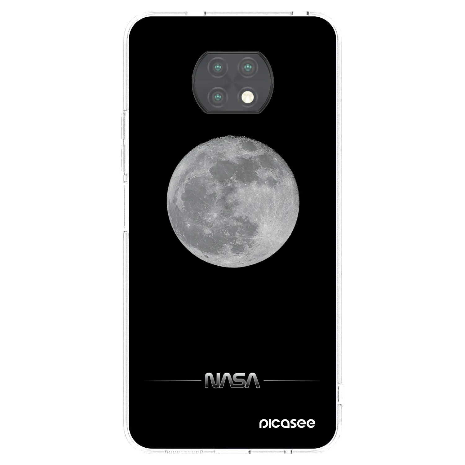 Picasee silikónový prehľadný obal pre Xiaomi Redmi Note 9T - Moon Minimal