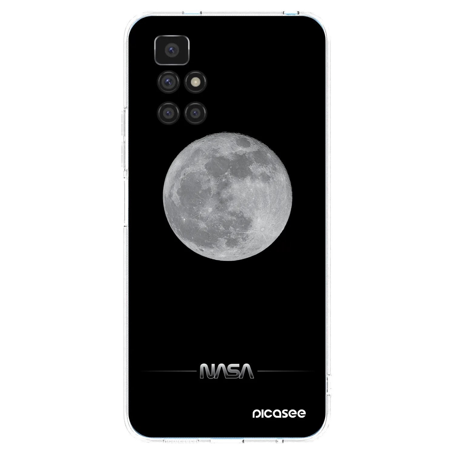 Picasee silikónový prehľadný obal pre Xiaomi Redmi 10 - Moon Minimal