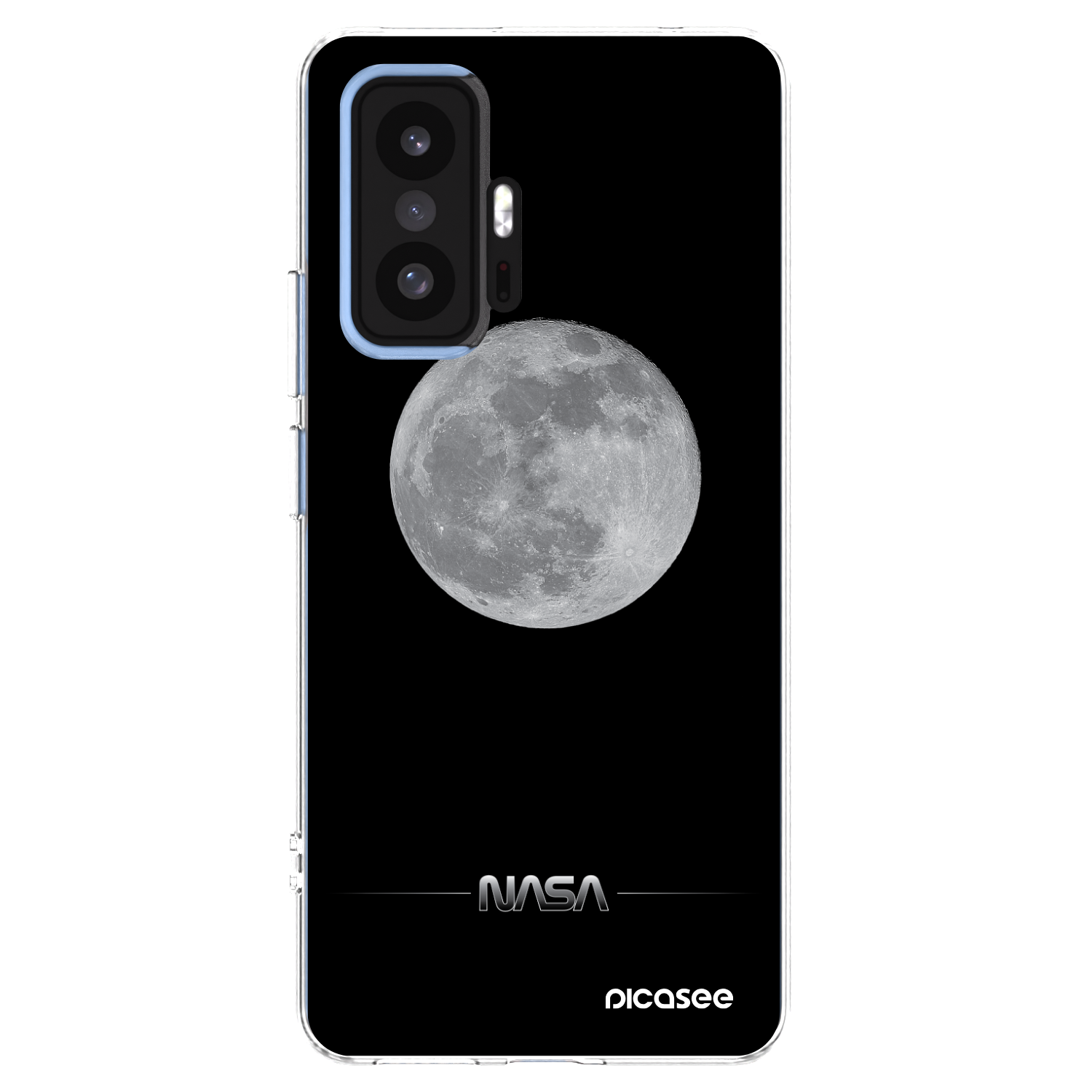 Picasee silikónový prehľadný obal pre Xiaomi 11T - Moon Minimal