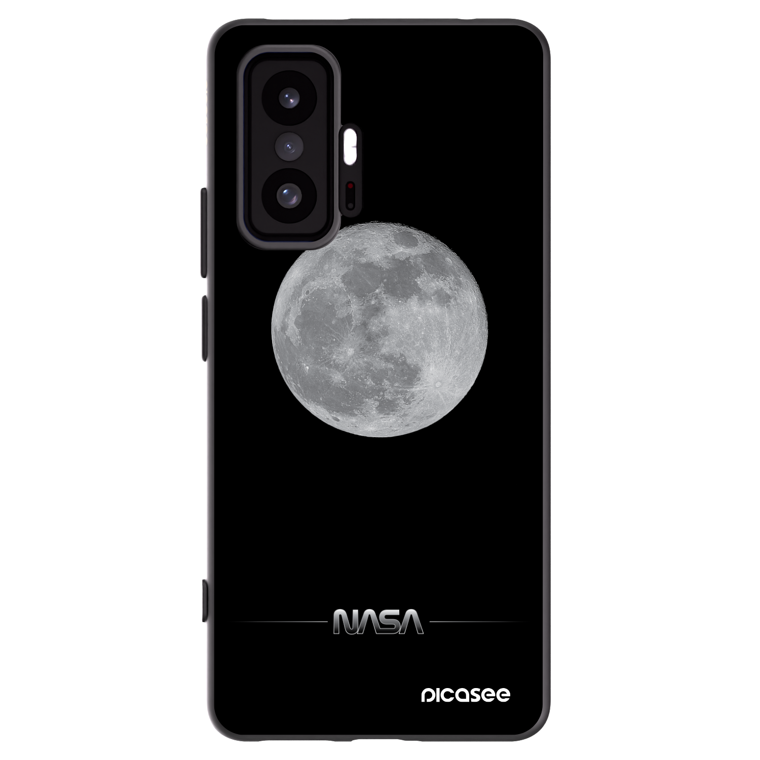 Picasee silikónový čierny obal pre Xiaomi 11T - Moon Minimal