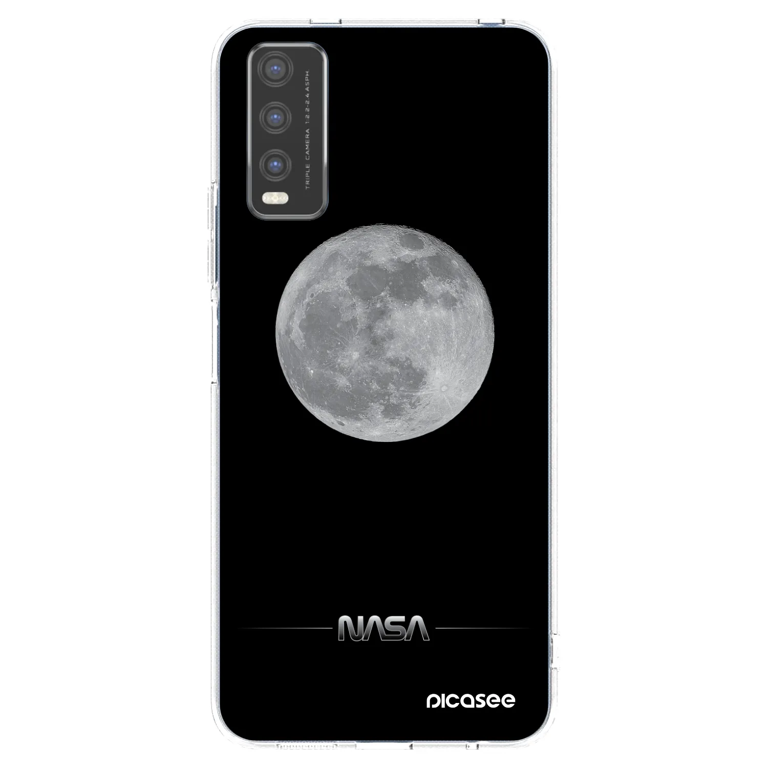Picasee silikónový prehľadný obal pre Vivo Y20s - Moon Minimal