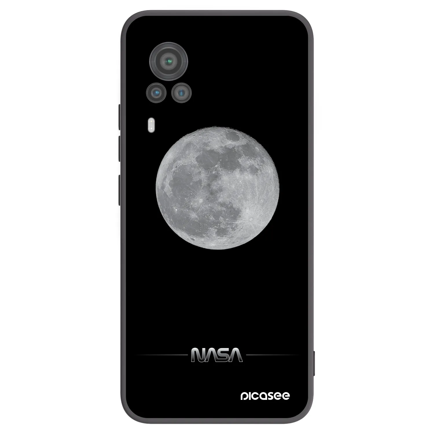 Picasee silikónový čierny obal pre Vivo X60 Pro 5G - Moon Minimal