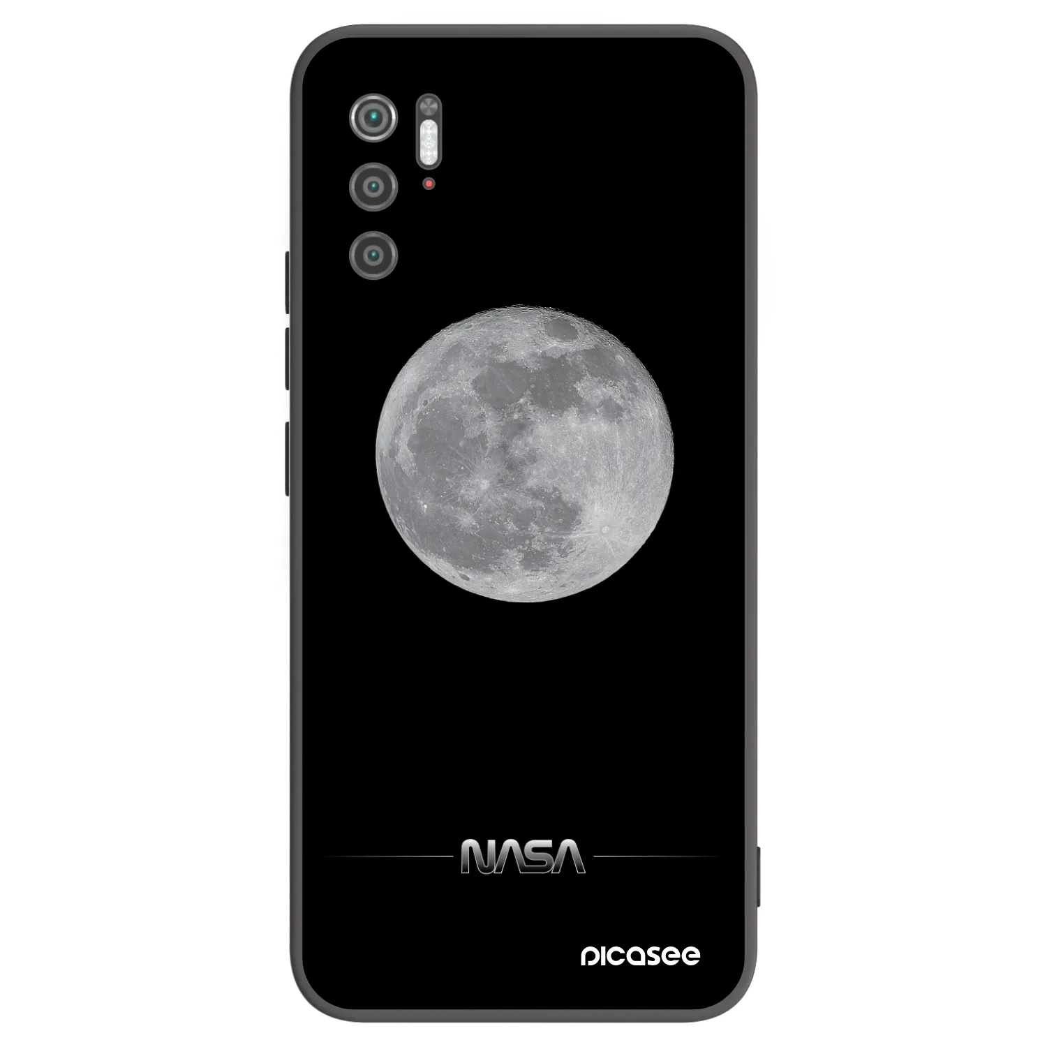 Picasee silikónový čierny obal pre Xiaomi Poco M3 Pro 5G - Moon Minimal