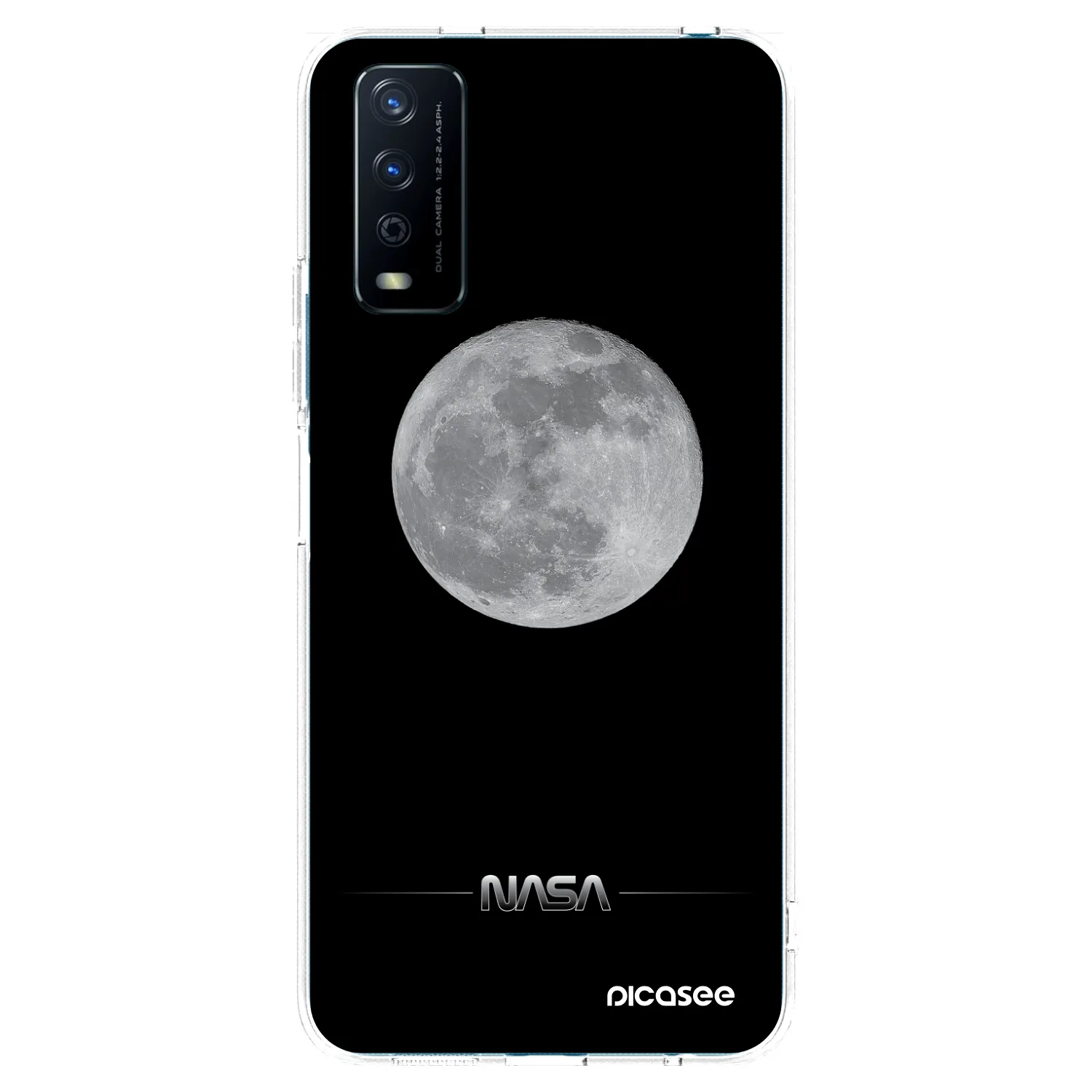 Picasee silikónový prehľadný obal pre Vivo Y11s - Moon Minimal