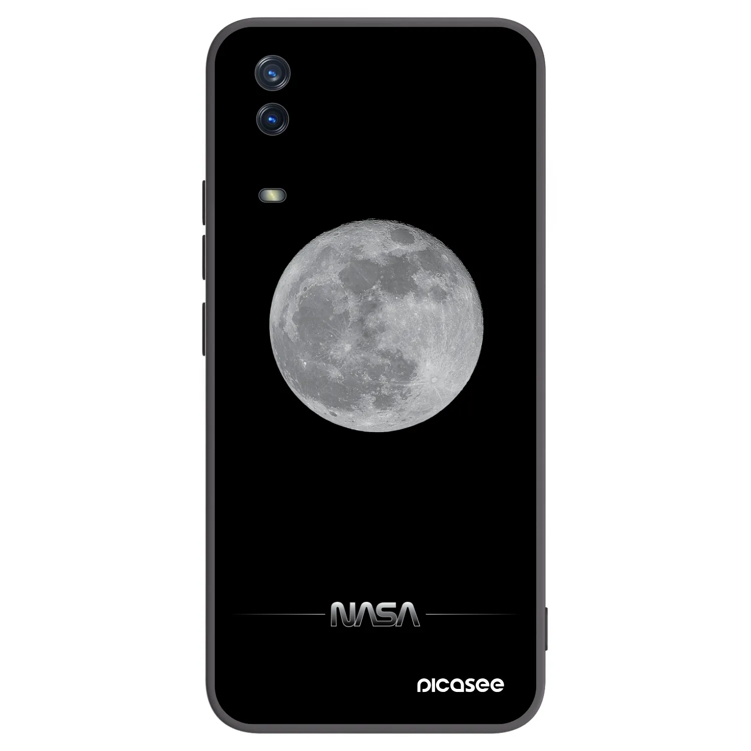Picasee silikónový čierny obal pre Vivo Y11s - Moon Minimal