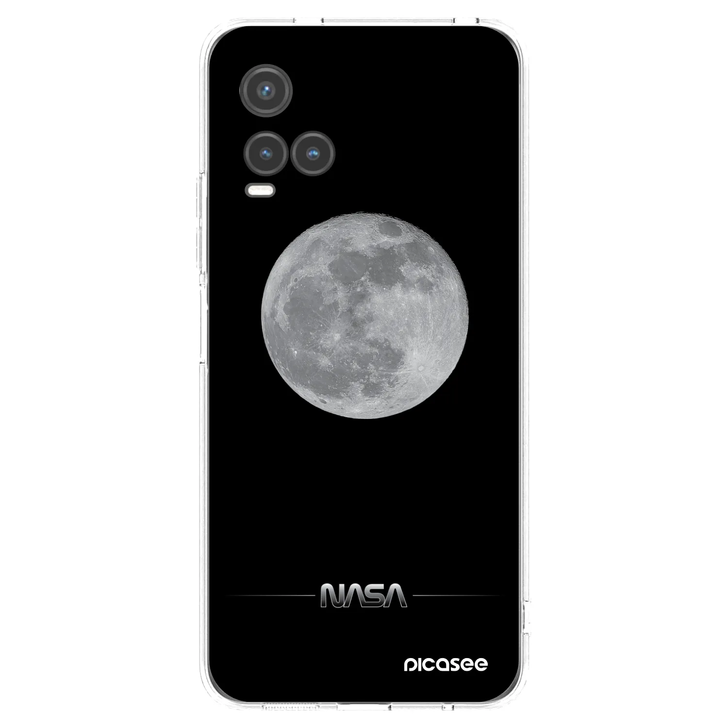 Picasee silikónový prehľadný obal pre Vivo Y33s - Moon Minimal