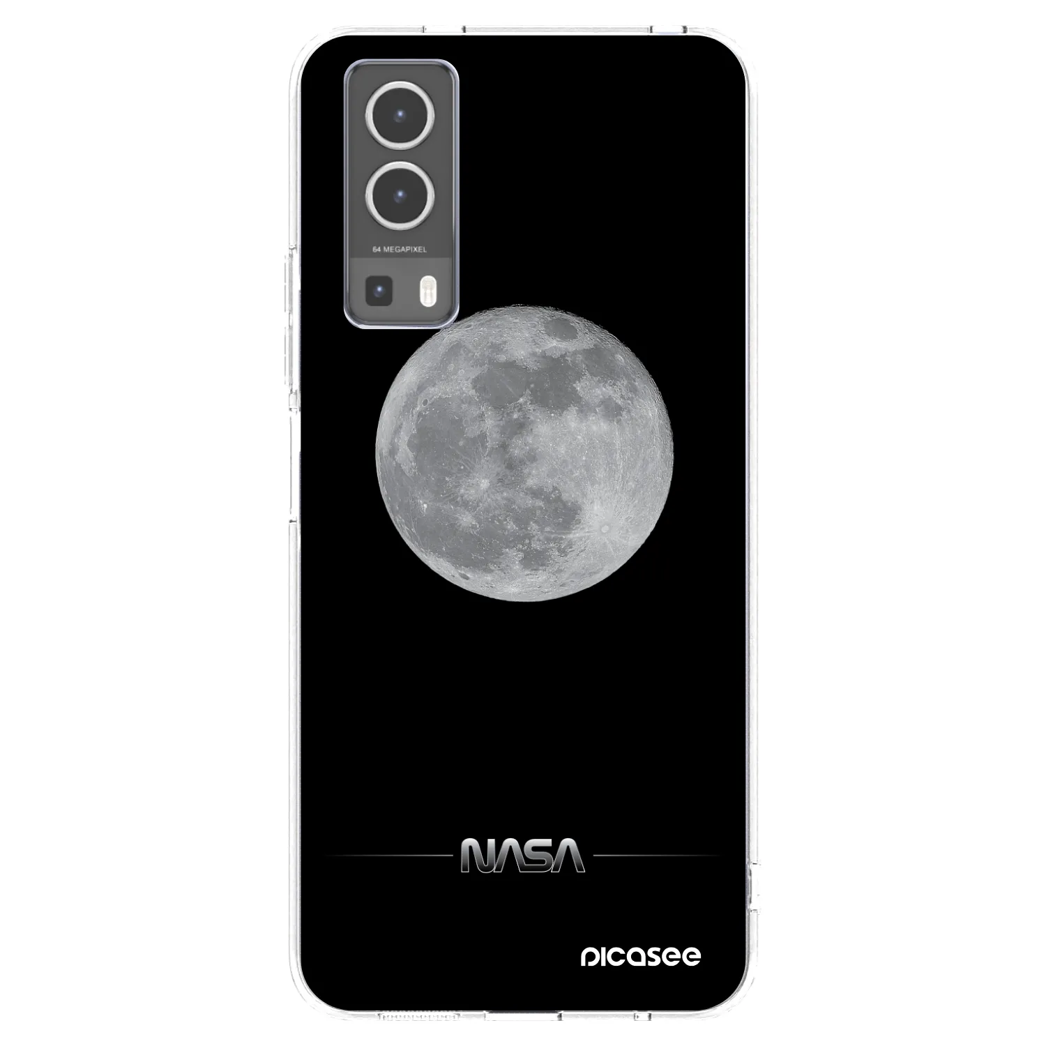 Picasee silikónový prehľadný obal pre Vivo Y72 5G - Moon Minimal