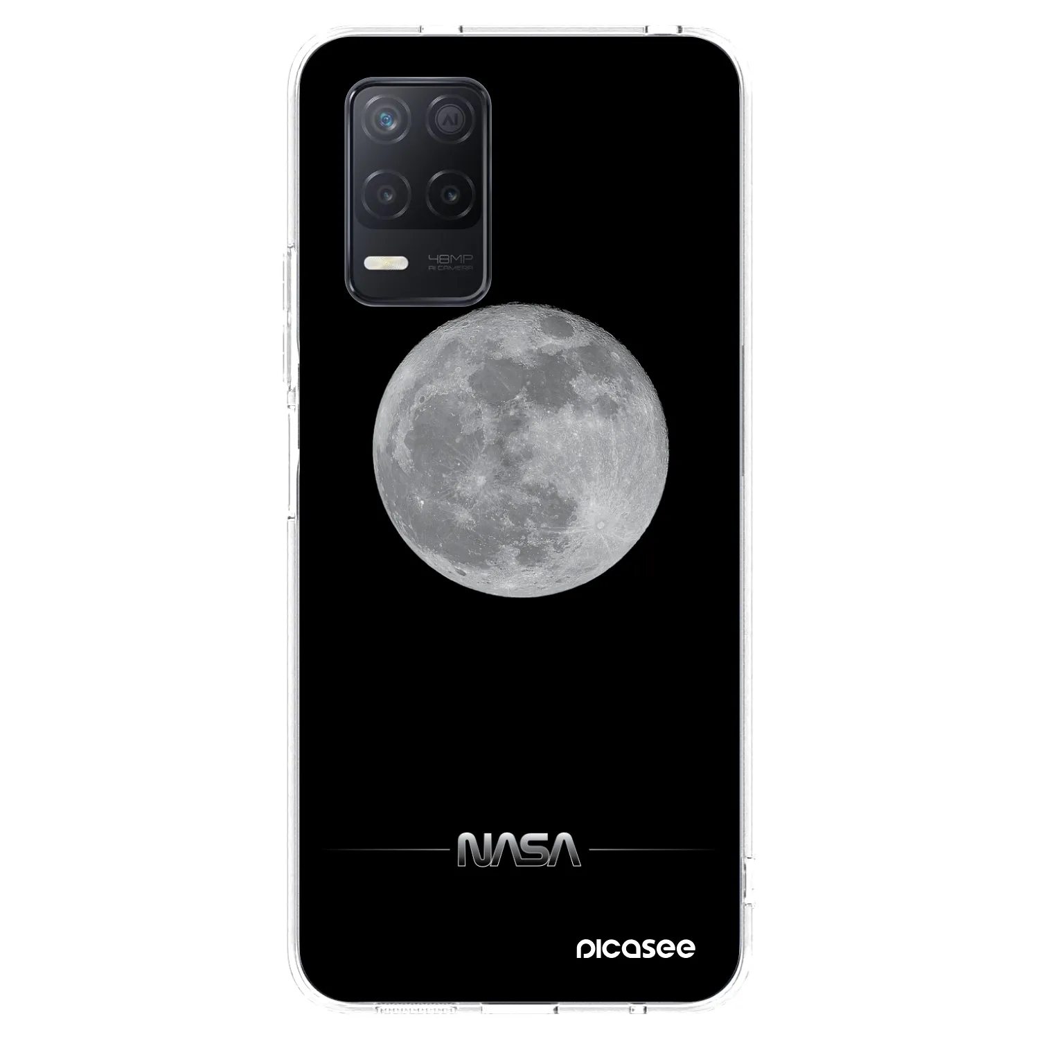 Picasee silikónový prehľadný obal pre Realme 8 5G - Moon Minimal
