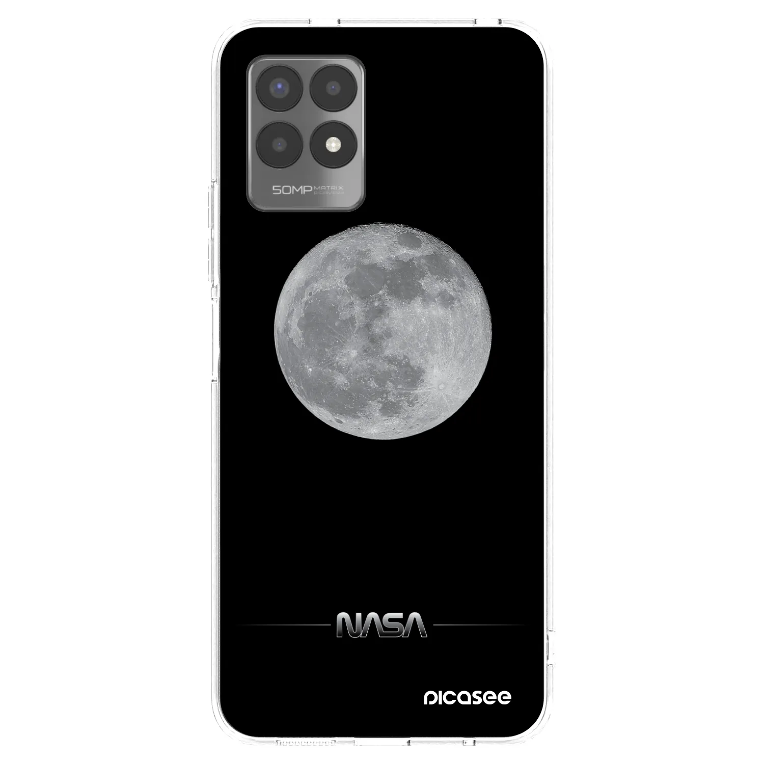 Picasee silikónový prehľadný obal pre Realme 8i - Moon Minimal