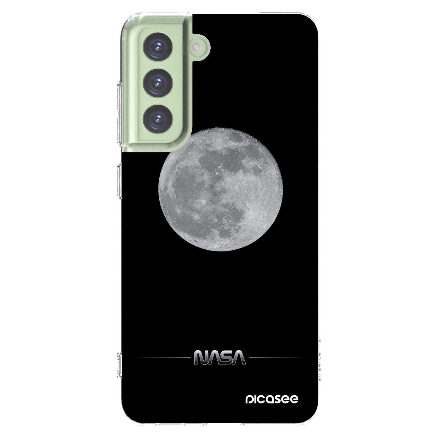 Picasee silikónový prehľadný obal pre Samsung Galaxy S21 FE 5G - Moon Minimal