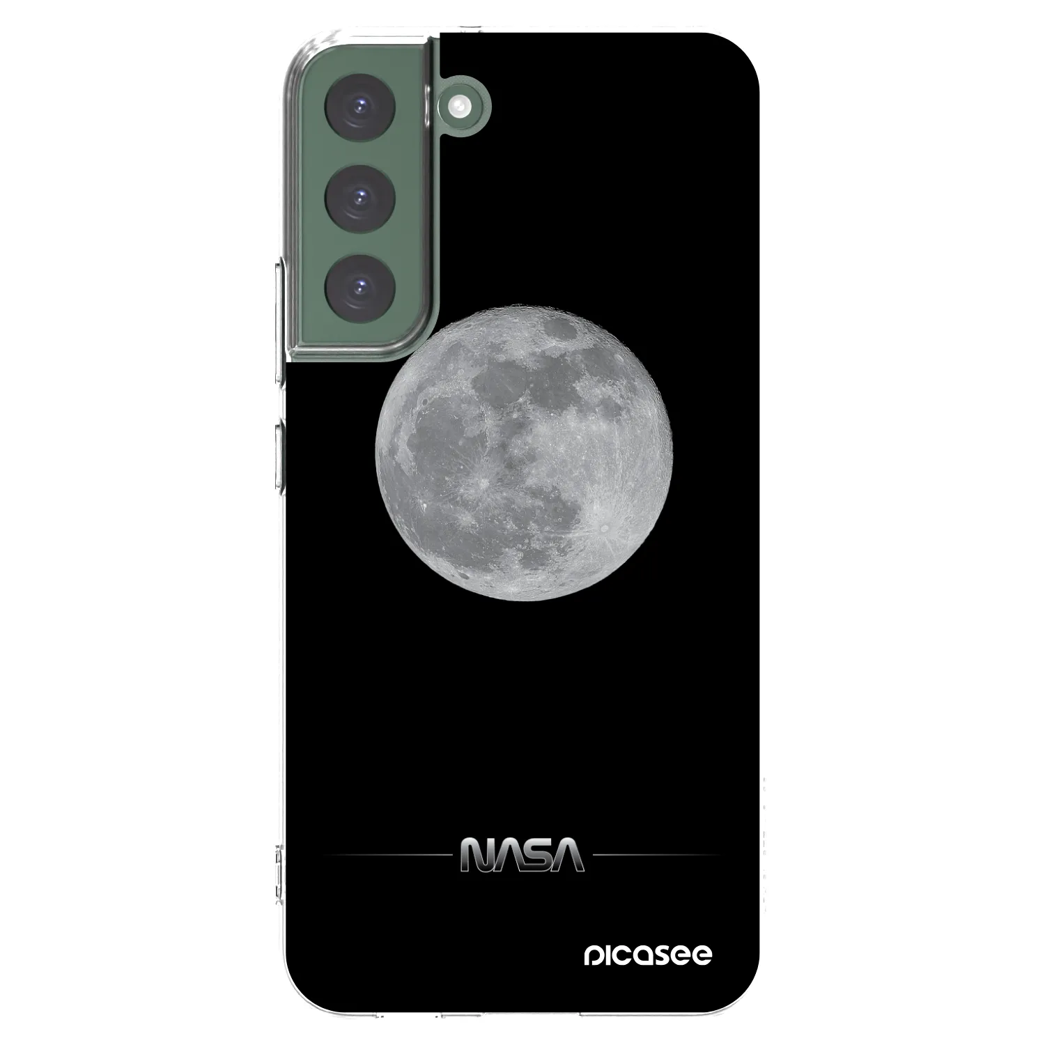 Picasee silikónový prehľadný obal pre Samsung Galaxy S22+ 5G - Moon Minimal