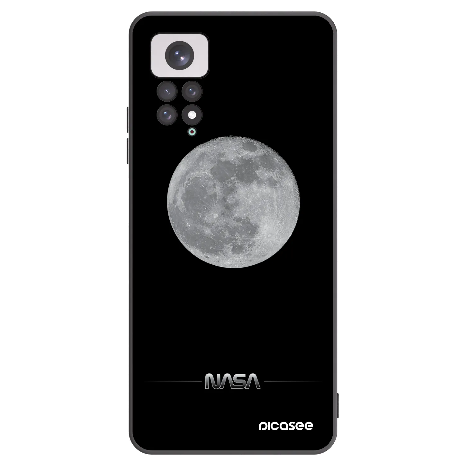 Picasee silikónový čierny obal pre Xiaomi Redmi Note 11 - Moon Minimal
