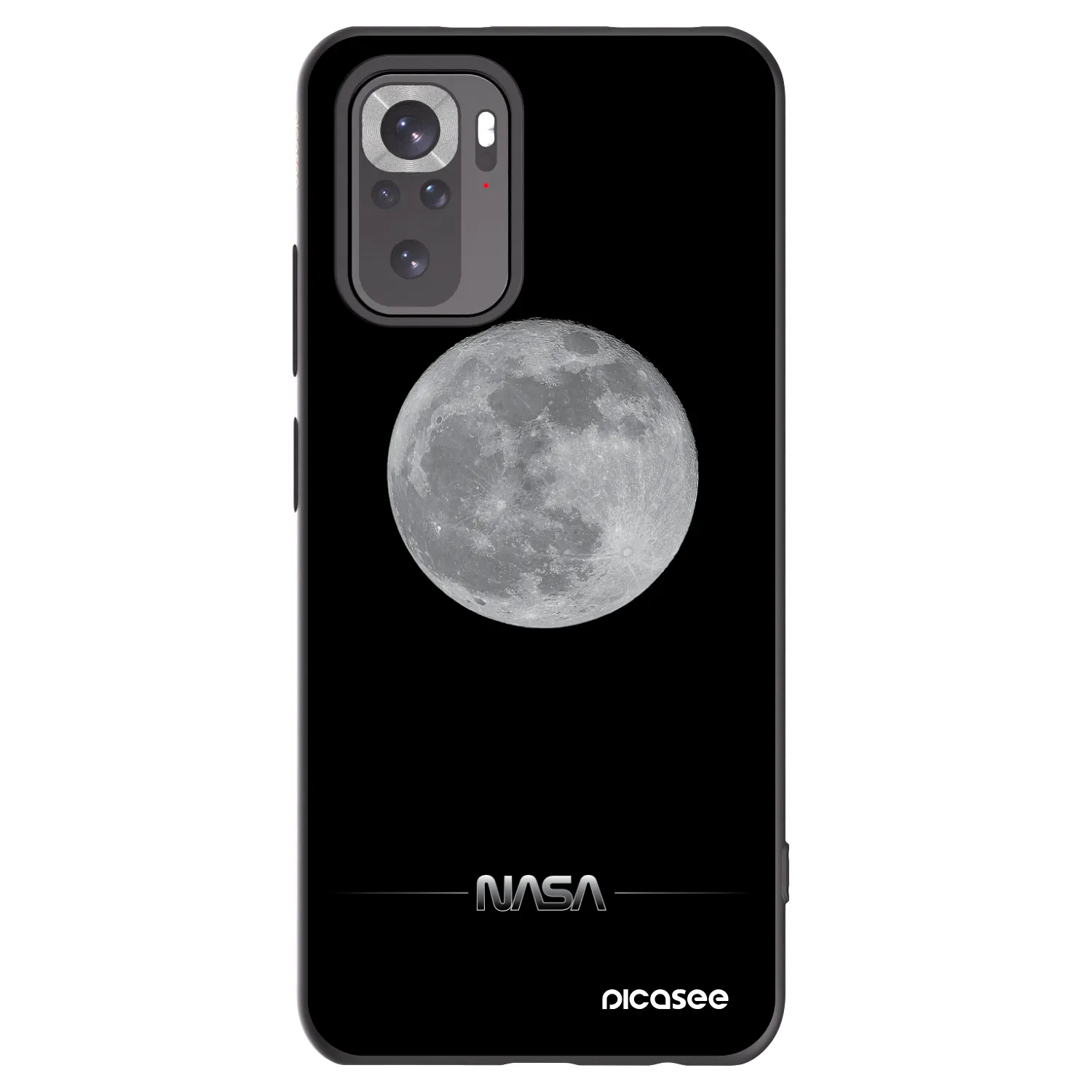 Picasee silikónový čierny obal pre Xiaomi Redmi Note 11S 4G - Moon Minimal