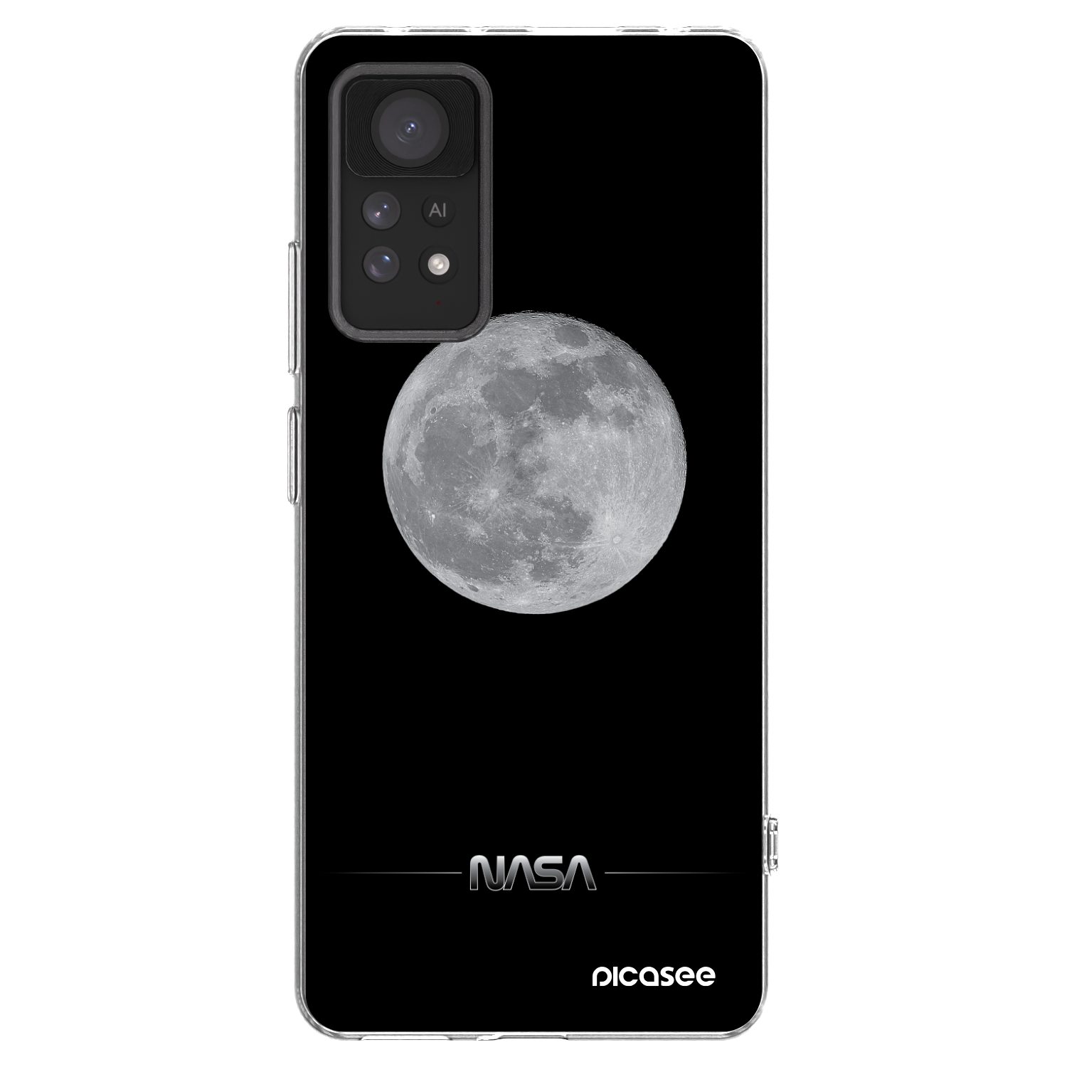 Picasee silikónový prehľadný obal pre Xiaomi Redmi Note 11 Pro 5G - Moon Minimal