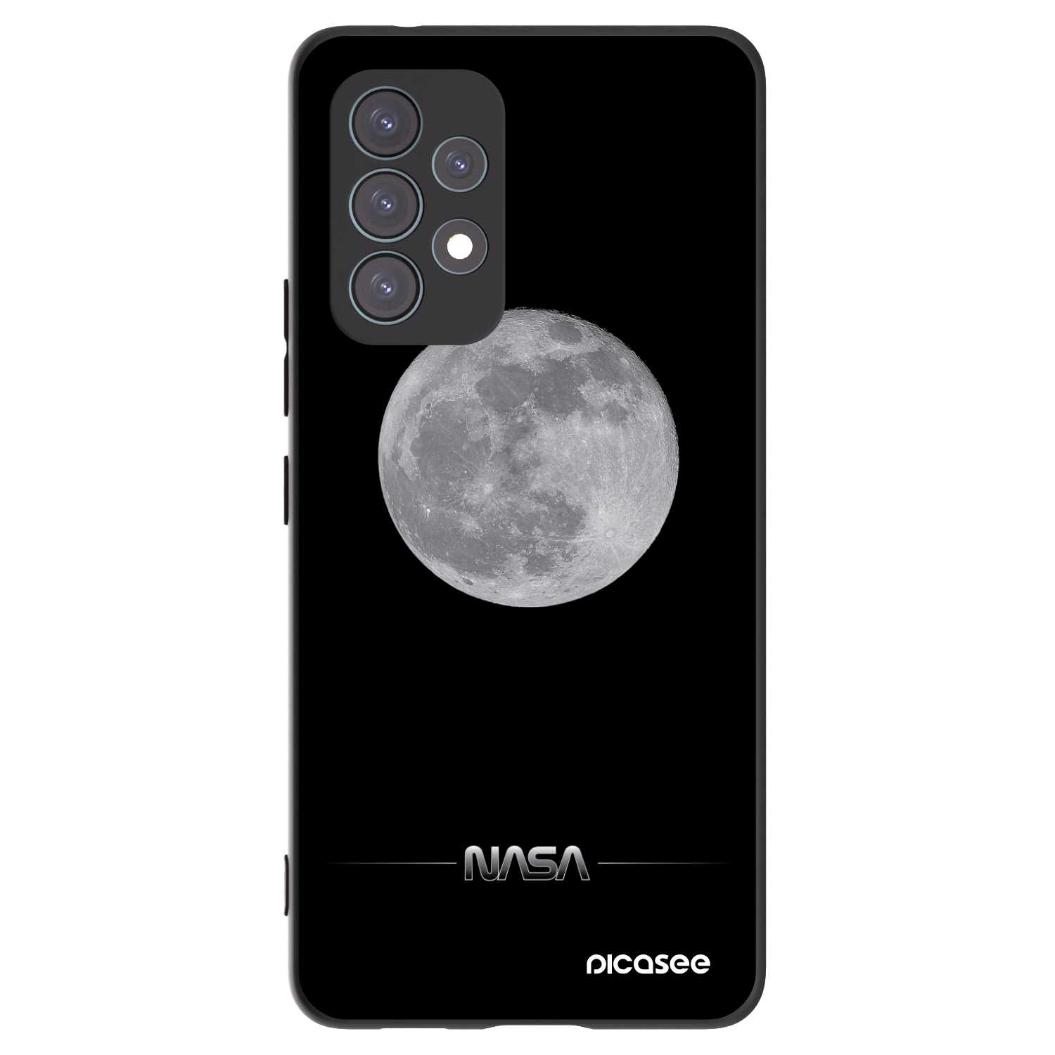 Picasee silikónový čierny obal pre Samsung Galaxy A53 5G A536 - Moon Minimal