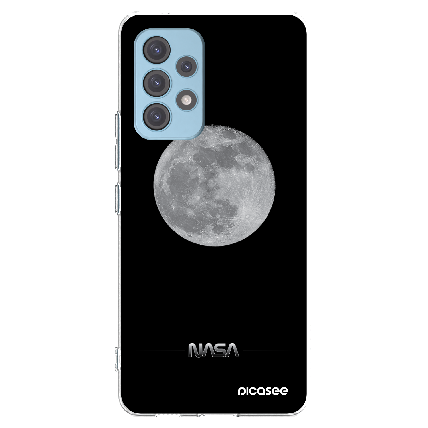 Silikónový prehľadný obal pre Samsung Galaxy A53 5G A536 - Moon Minimal