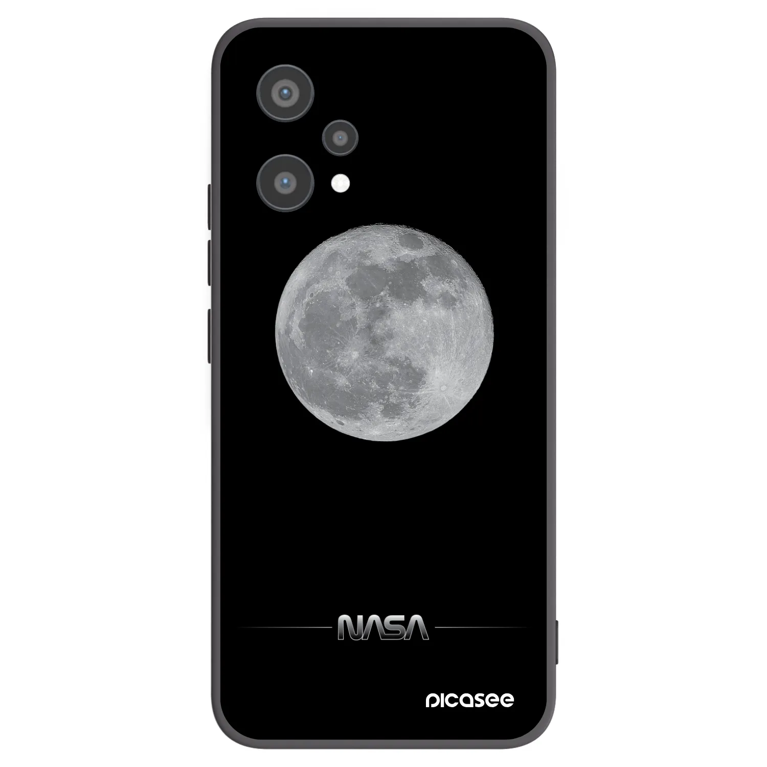 Picasee silikónový čierny obal pre Realme 9 Pro 5G - Moon Minimal