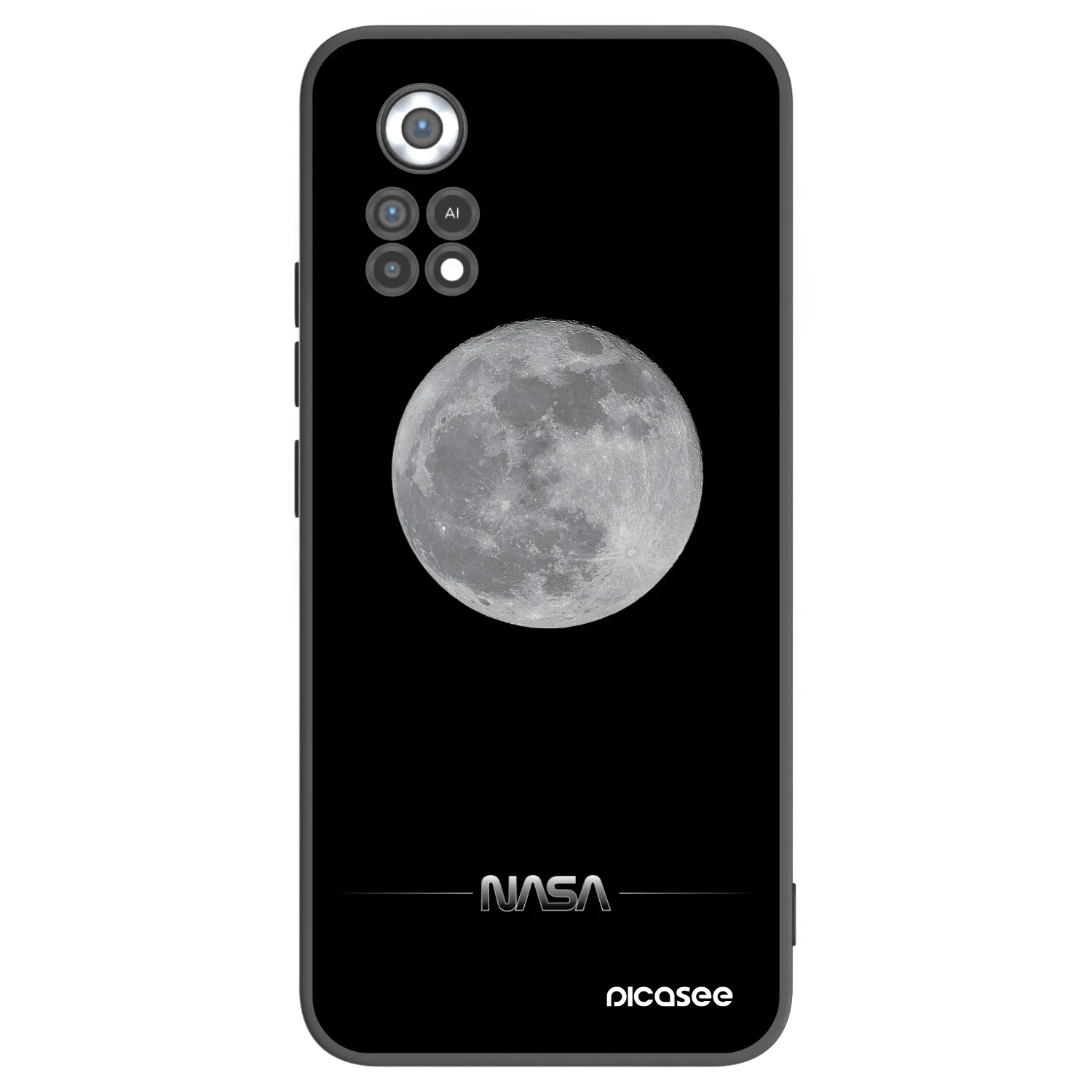 Picasee silikónový čierny obal pre Xiaomi Poco X4 Pro 5G - Moon Minimal