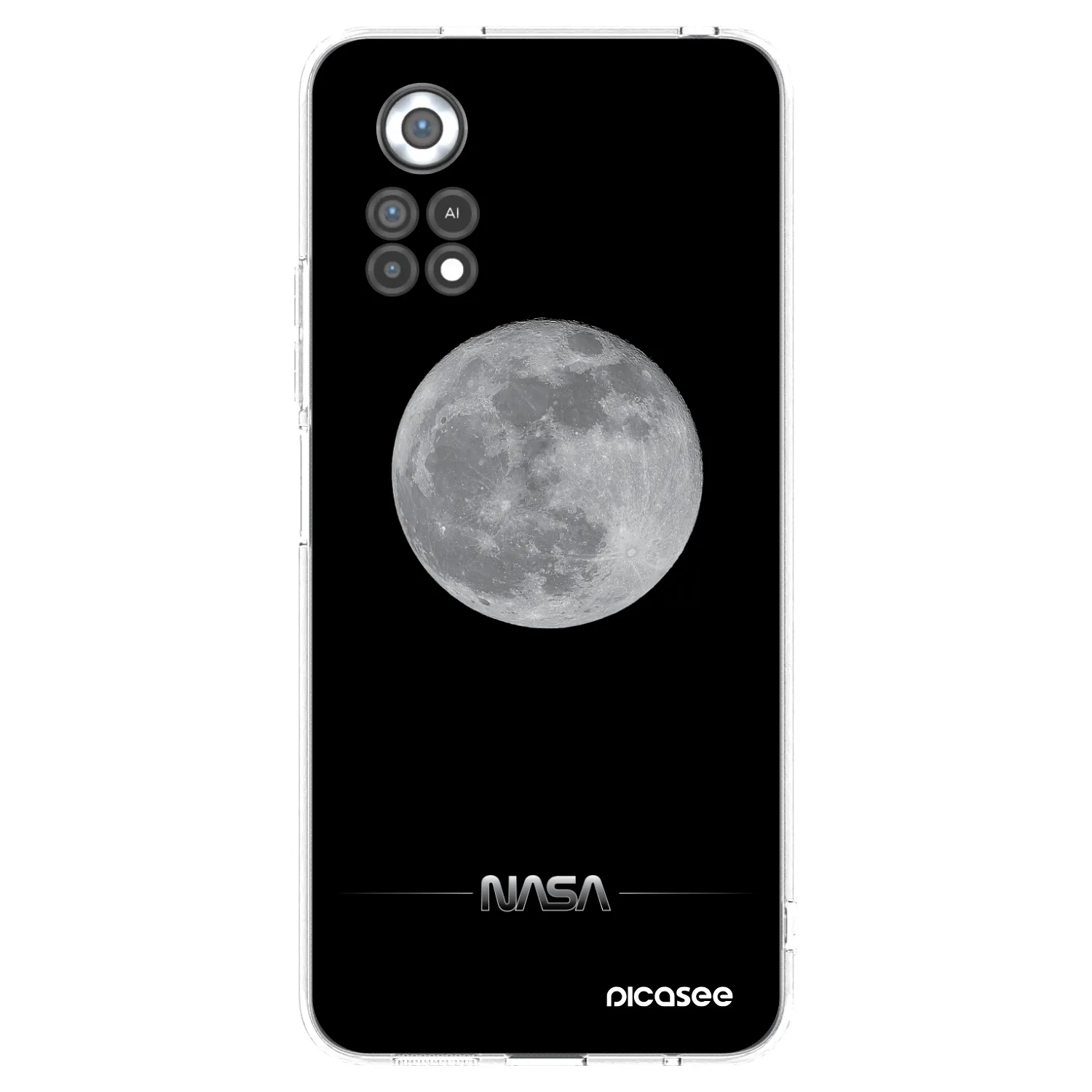 Picasee silikónový prehľadný obal pre Xiaomi Poco X4 Pro 5G - Moon Minimal